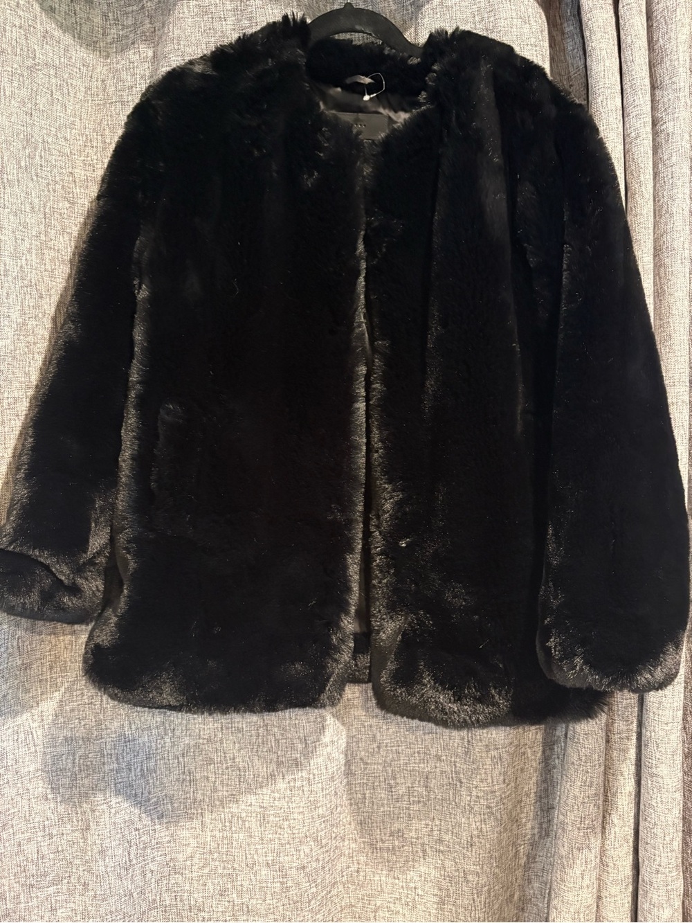 Black Faux Fur Jacket